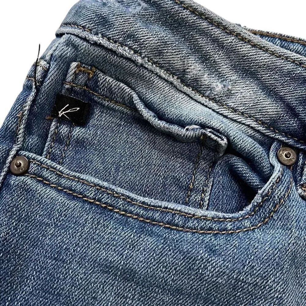 KanCan Distressed Cheetah Jeans - Picture 6 of 11